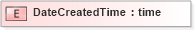 XSD Diagram of DateCreatedTime in schema xmlife2_20_01_xsd (Acord - Life, Annuity & Health Standards Program)