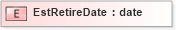 XSD Diagram of EstRetireDate in schema xmlife2_20_01_xsd (Acord - Life, Annuity & Health Standards Program)