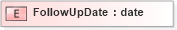 XSD Diagram of FollowUpDate in schema xmlife2_20_01_xsd (Acord - Life, Annuity & Health Standards Program)