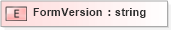 XSD Diagram of FormVersion in schema xmlife2_20_01_xsd (Acord - Life, Annuity & Health Standards Program)