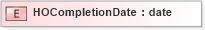 XSD Diagram of HOCompletionDate in schema xmlife2_20_01_xsd (Acord - Life, Annuity & Health Standards Program)