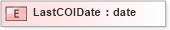 XSD Diagram of LastCOIDate in schema xmlife2_20_01_xsd (Acord - Life, Annuity & Health Standards Program)