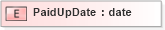 XSD Diagram of PaidUpDate in schema xmlife2_20_01_xsd (Acord - Life, Annuity & Health Standards Program)