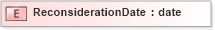 XSD Diagram of ReconsiderationDate in schema xmlife2_20_01_xsd (Acord - Life, Annuity & Health Standards Program)