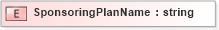 XSD Diagram of SponsoringPlanName in schema xmlife2_20_01_xsd (Acord - Life, Annuity & Health Standards Program)