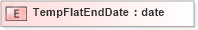 XSD Diagram of TempFlatEndDate in schema xmlife2_20_01_xsd (Acord - Life, Annuity & Health Standards Program)