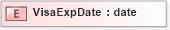 XSD Diagram of VisaExpDate in schema xmlife2_20_01_xsd (Acord - Life, Annuity & Health Standards Program)