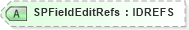 XSD Diagram of SPFieldEditRefs in schema acord-pcs-v1_16_0-ns-nodoc-codes_xsd (Acord - Property & Casualty/Surety Standards Program)