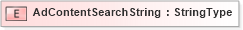 XSD Diagram of AdContentSearchString in schema adsmlmaterials-2_0-publictypelibrary-as_xsd (AdsML)