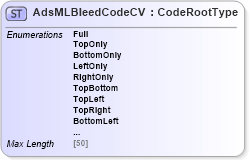 XSD Diagram of AdsMLBleedCodeCV in schema adsmlcontrolledvocabularies-3_0-as_xsd (AdsML)