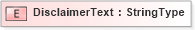 XSD Diagram of DisclaimerText in schema adsmltypelibrary-2_0-as_xsd (AdsML)
