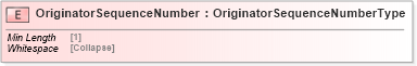 XSD Diagram of OriginatorSequenceNumber in schema cidx_5_0_xsd (CIDX eChemical Standard)