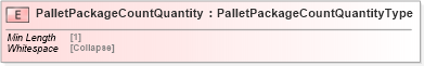 XSD Diagram of PalletPackageCountQuantity in schema cidx_5_0_xsd (CIDX eChemical Standard)