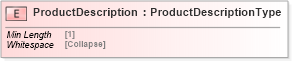 XSD Diagram of ProductDescription in schema cidx_5_0_xsd (CIDX eChemical Standard)