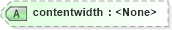 XSD Diagram of contentwidth in schema docbook_xsd (Doc Books)