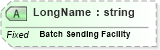 XSD Diagram of LongName in schema fields_xsd (Health Level Seven (HL7))
