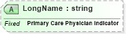 XSD Diagram of LongName in schema fields_xsd (Health Level Seven (HL7))