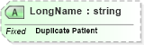 XSD Diagram of LongName in schema fields_xsd (Health Level Seven (HL7))