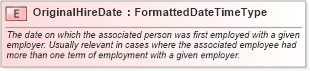 XSD Diagram of OriginalHireDate in schema fields_xsd (HR-XML - Human Resources XML)