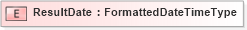 XSD Diagram of ResultDate in schema fields_xsd (HR-XML - Human Resources XML)