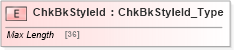 XSD Diagram of ChkBkStyleId in schema ifx170_corelib_xsd (Interactive Financial eXchange (IFX))