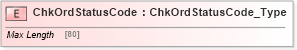 XSD Diagram of ChkOrdStatusCode in schema ifx170_chklib_xsd (Interactive Financial eXchange (IFX))