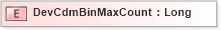 XSD Diagram of DevCdmBinMaxCount in schema ifx170_devlib_xsd (Interactive Financial eXchange (IFX))