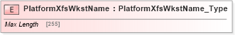 XSD Diagram of PlatformXfsWkstName in schema ifx170_devlib_xsd (Interactive Financial eXchange (IFX))