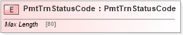 XSD Diagram of PmtTrnStatusCode in schema ifx170_pmtlib_xsd (Interactive Financial eXchange (IFX))