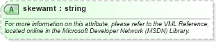 XSD Diagram of skewamt in schema office_xsd (Microsoft Office 2003 Reference Schemas)