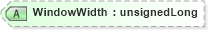 XSD Diagram of WindowWidth in schema visio_xsd (Microsoft Office 2003 Reference Schemas)