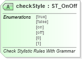 XSD Diagram of checkStyle in schema wml_xsd (Office Open XML (OOXML / OpenXML / Ecma 376))
