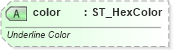 XSD Diagram of color in schema wml_xsd (Office Open XML (OOXML / OpenXML / Ecma 376))