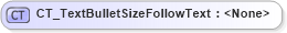 XSD Diagram of CT_TextBulletSizeFollowText in schema dml-textbullet_xsd (Office Open XML (OOXML / OpenXML / Ecma 376))