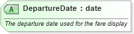 XSD Diagram of DepartureDate in schema ota_airfaredisplayrs_xsd (Open Travel (OTA))