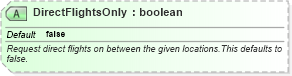 XSD Diagram of DirectFlightsOnly in schema ota_airlowfaresearchrq_xsd (Open Travel (OTA))