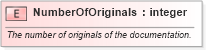 XSD Diagram of NumberOfOriginals in schema pidxlib_xsd (PIDX - Petroleum Industry Data Exchange)