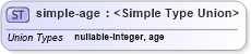 XSD Diagram of simple-age in schema primitives_xsd (Real Estate Transaction Standard (RETS))