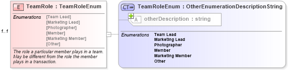 XSD Diagram of TeamRole in schema teams_xsd (Real Estate Transaction Standard (RETS))