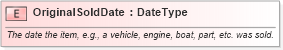 XSD Diagram of OriginalSoldDate in schema fields_xsd (Standards for Technology in Automotive Retail)