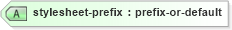 XSD Diagram of stylesheet-prefix in schema schema-for-xslt20_xsd (XSL Transformations)