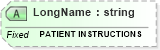 XSD Diagram of LongName in schema fields_xsd (Health Level Seven (HL7))