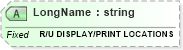 XSD Diagram of LongName in schema fields_xsd (Health Level Seven (HL7))