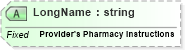 XSD Diagram of LongName in schema fields_xsd (Health Level Seven (HL7))