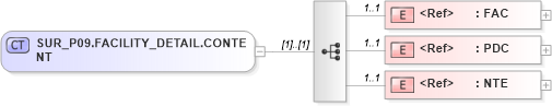 XSD Diagram of SUR_P09.FACILITY_DETAIL.CONTENT in schema sur_p09_xsd (Health Level Seven (HL7))