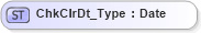 XSD Diagram of ChkClrDt_Type in schema ifx170_corelib_xsd (Interactive Financial eXchange (IFX))