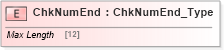 XSD Diagram of ChkNumEnd in schema ifx170_corelib_xsd (Interactive Financial eXchange (IFX))