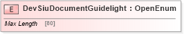 XSD Diagram of DevSiuDocumentGuidelight in schema ifx170_devlib_xsd (Interactive Financial eXchange (IFX))