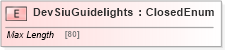 XSD Diagram of DevSiuGuidelights in schema ifx170_devlib_xsd (Interactive Financial eXchange (IFX))