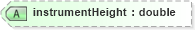 XSD Diagram of instrumentHeight in schema landxml-1_1_xsd (National Information Exchange Model (NEIM))